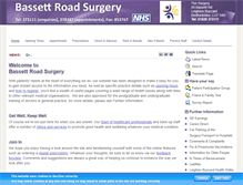 Tablet Screenshot of bassettroadsurgery.co.uk